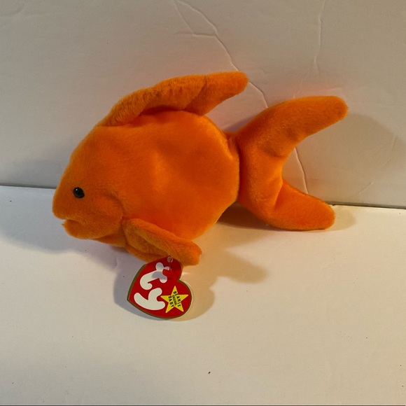 RARE 1994 original Ty Goldie fish beanie baby with ERRORS - Picture 1 of 7